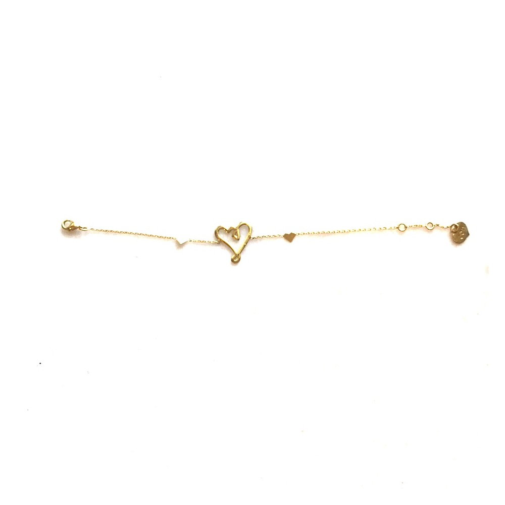 Citizens of Humanity Gold plated heart bracelet